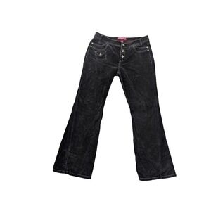 GLO Jeans Black Flare & Wide Leg  Corduroy Size 13